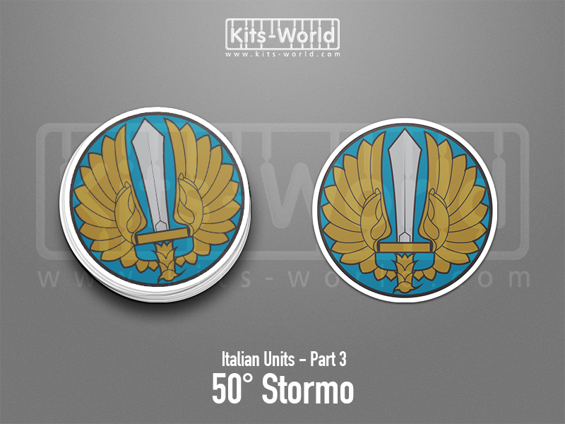 Kitsworld SAV Sticker - Italian Units - 50° Stormo W:100mm x H:100mm 